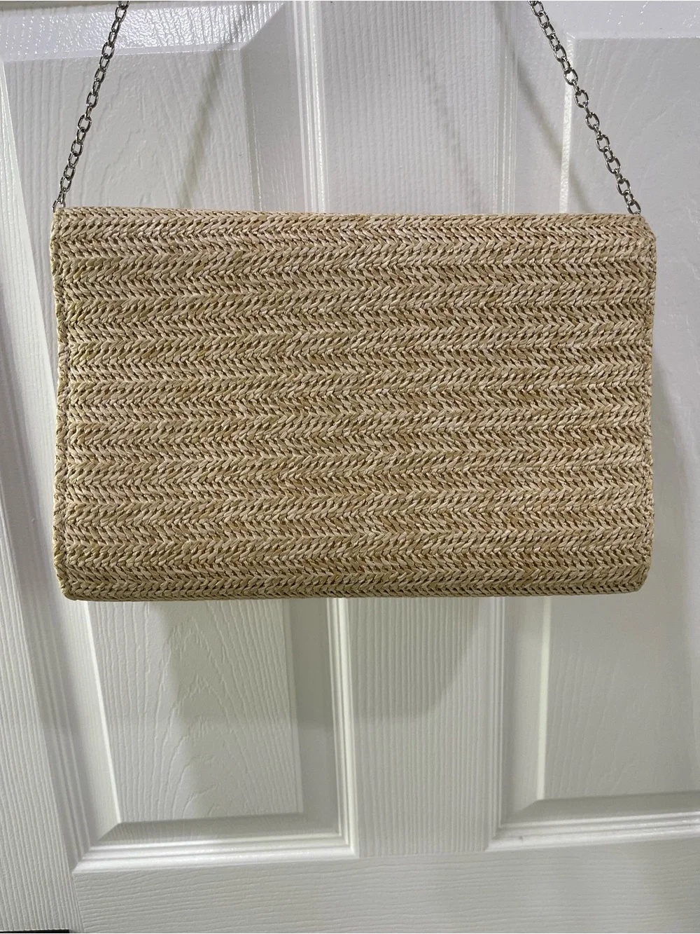 Bulaggi Natural Straw Crossbody Bag with Colorful Toucan Patch